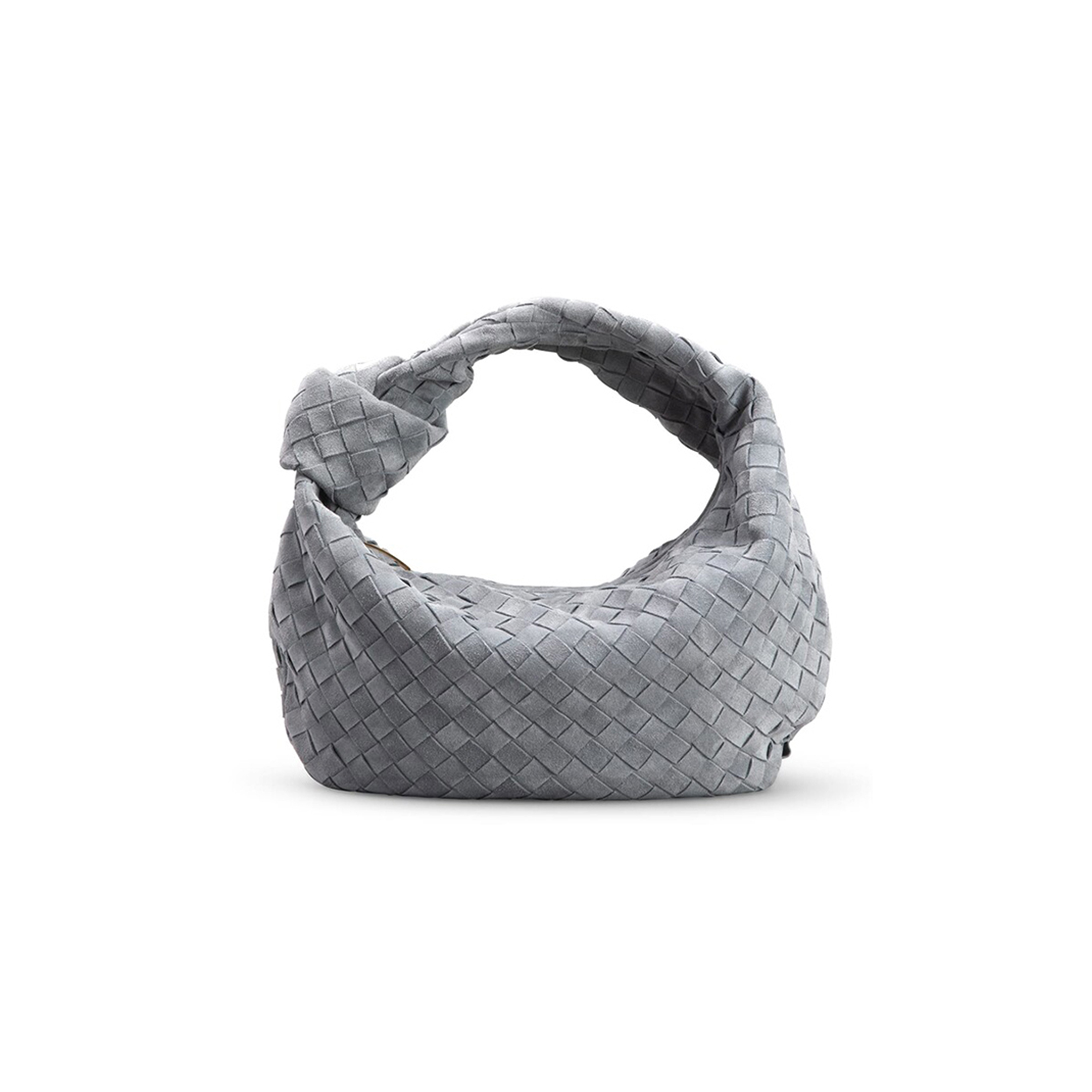 BOTTEGA VENETA JODIE TEEN INTRECCIATO CASHMERE SUEDE SHOULDER BAG 600261 (48*40*16cm)